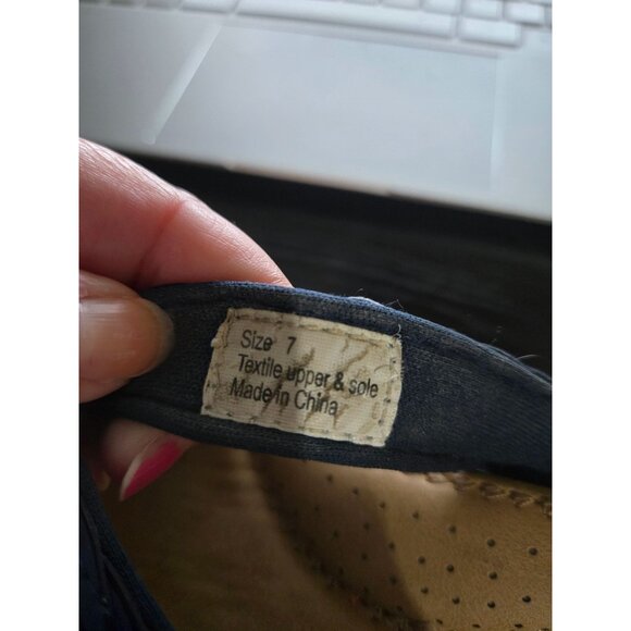 Volatile Womens Blue Wedge Platform Sandals Size 7 Woven Summer Cork Chunky Date - Picture 7 of 11